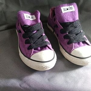 Purple sparkle Converse All Stars